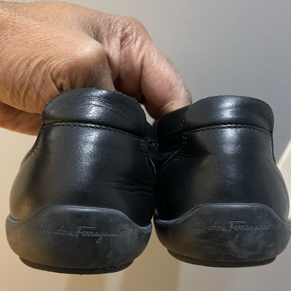 Salvatore Ferragamo Black Loafers Sz 9 EE - Picture 8 of 13